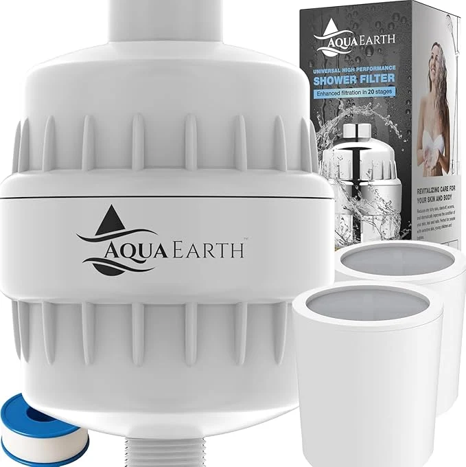 Fine Crafted Shower Head Filter For Hard Water 20 Stages to Remove Chlorine Fluoride Water Sustainable