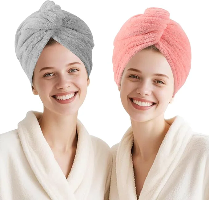 Professional Microfiber Hair Drying Towel Wrap Effective