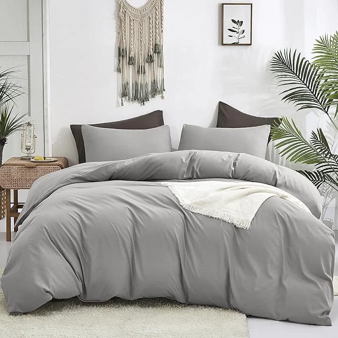 Selected Cottonight Silver Grey Comforter Sets Twin Light Gray Bedding Comforter Set Women Men Solid Pure Gray Blanket Quilts Fuzzy Breathable Light Grey Bedding Comforter Sets for Twin Bed World-Class