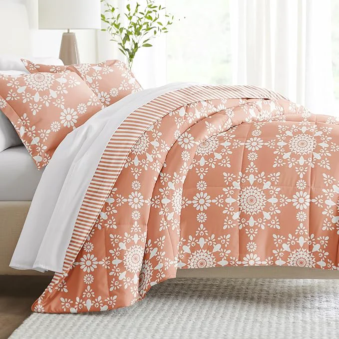 Functional Linen Market Reversible King Size Comforter Set 3 Piece – Bring Luxury Home with Our Soft and Lightweight Down Comforter King Set – This Includes Your King Comforter and 2 Pillow Shams Original