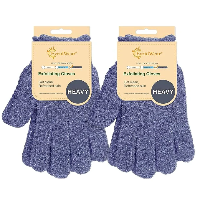 Prestigious Evridwear Exfoliating Dual Texture Bath Gloves Fine Crafted