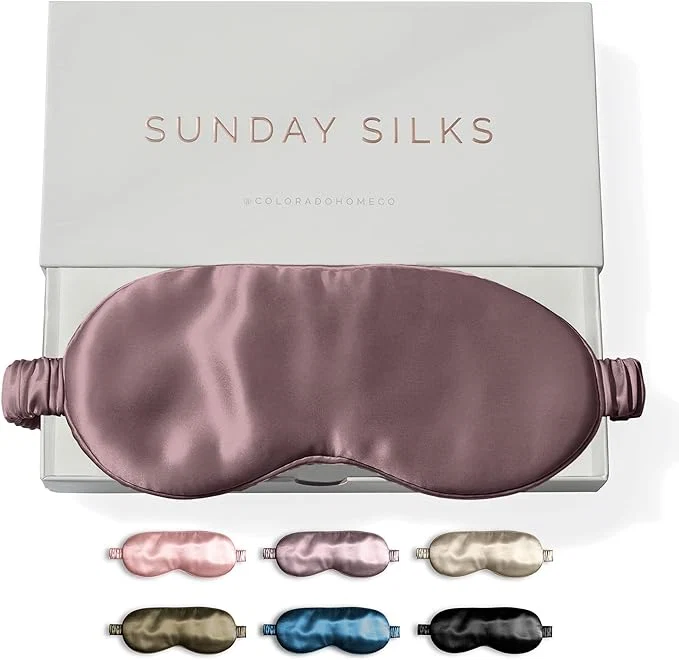 High-Quality SUNDAYSILKS™ Exclusive Mulberry Silk Sleep Mask Soft Eye Covers and First-Class