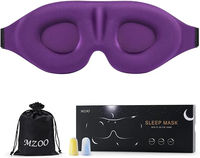 High-Performance MZOO Luxury Sleep Eye Mask for Side Sleeper Men Women Zero Eye Pressure 3D Responsible