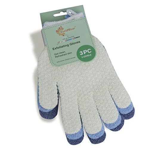 Refined Evridwear Exfoliating Glove for Shower Men and Women Dual Texture Bath Body Innovative