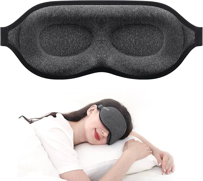 Stylish MZOO Luxury Sleep Mask for Back Side Sleeper Complete Light Blocking Sleeping Specialty
