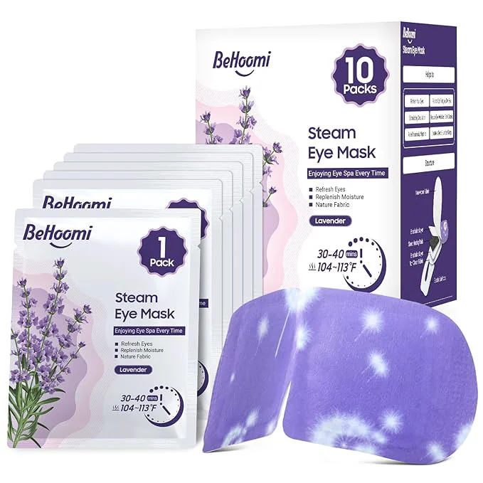 Clean BeHoomi Steam Eye Mask Self Heating Disposable SPA Warm Compress Environmentally Friendly
