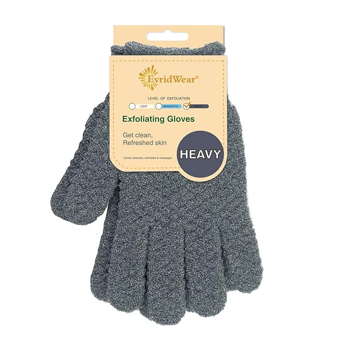 Convenient Evridwear Exfoliating Dual Texture Bath Gloves Safe