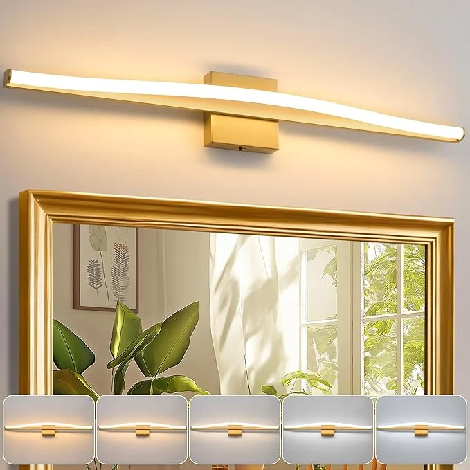 Quality Modern Bathroom Vanity Light 32 inch Dimmable 5CCT Led Bathroom Light Fixture High-End