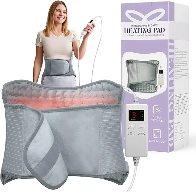 Casual Heating Pad for Back Upgraded Electric Heating Pad for Low Back Neck Shoulder User-Friendly