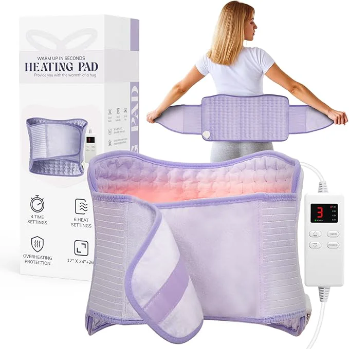 Flexible Heating Pad for Period Cramps Upgraded Wrap Heating Pad for Back Pain Relief Prestigious