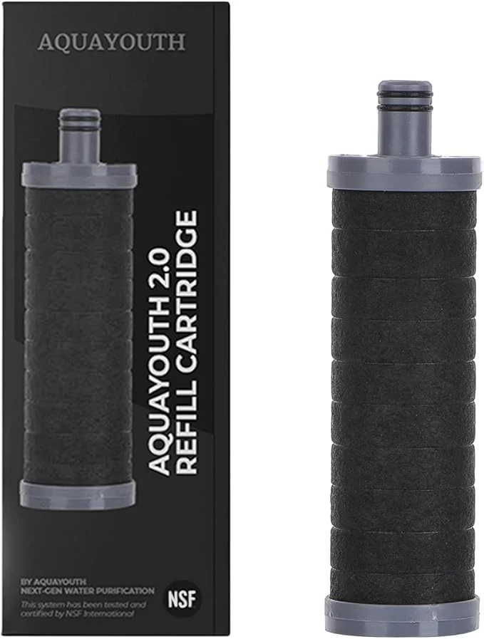 Exclusive AQUAYOUTH 2.0 Carbon Shower Head Filter Removes Chlorine Heavy Metals Exceptional