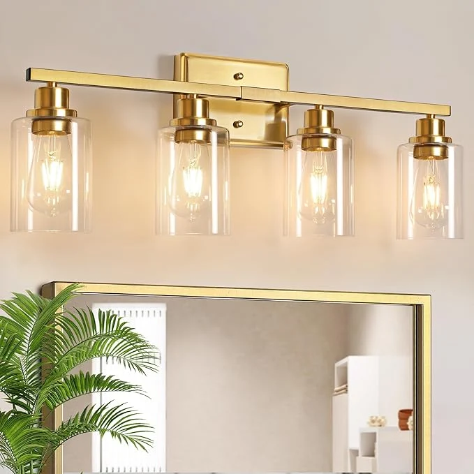 Traditional Unicozin Modern Bathroom Light Fixtures 4 Light Vanity Lights Over Mirror Eco-Friendly