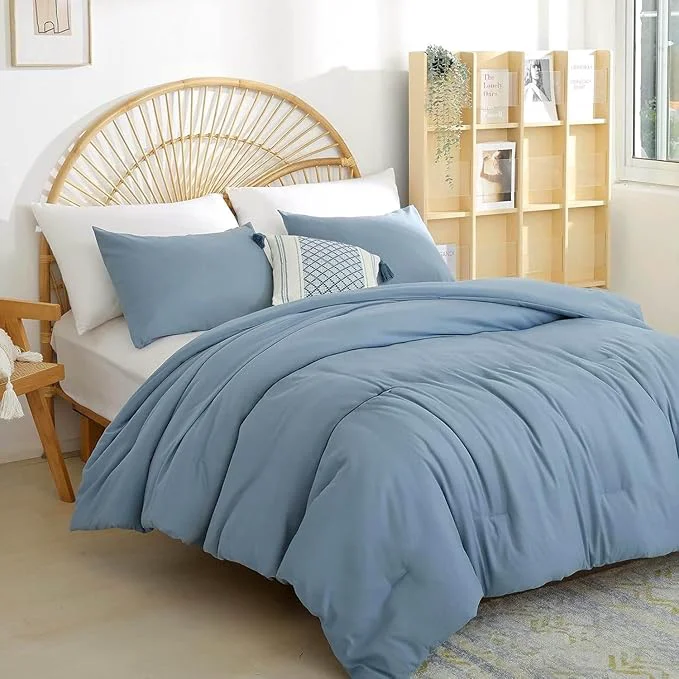 Dependable Weigelia Boho Twin Comforter Set – Dusty Blue amp Grayish Blue with 1 Pillowcase – Soft Lightweight amp Cozy for All Seasons First-Class