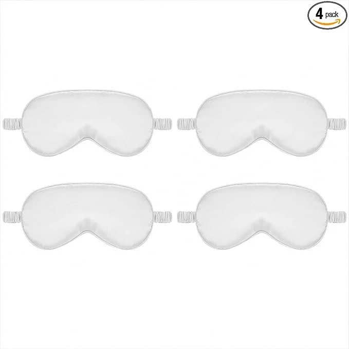 Top-Quality Silk Sleep Eye Mask 4 Pack Mulberry Silk Sleep Mask Eye Cover Blindfold Exceptional