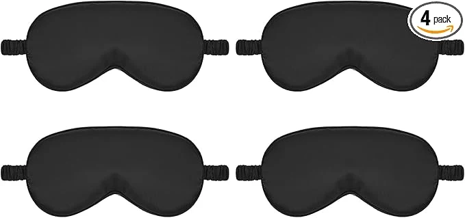 Advanced Silk Sleep Eye Mask 4 Pack Mulberry Silk Sleep Mask Eye Cover Blindfold Elegant