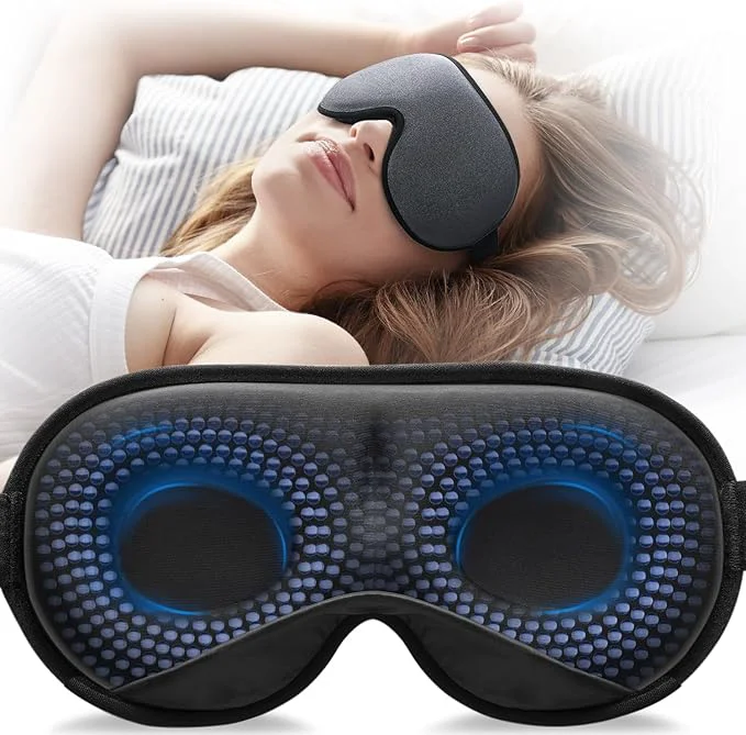 Professional YFONG Weighted Sleep Mask Women Men 3D Eye Mask Blocking Lights Sleeping Mask Unique