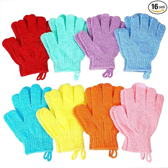 Detailed Bath Gloves Body Scrub Gloves Sustainable