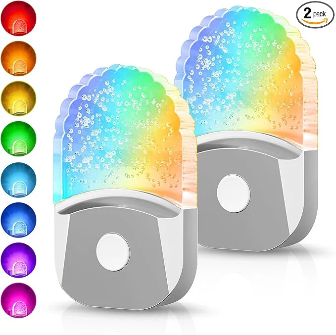 Solid DORESshop 8-Color RGB LED Night Lights Plug Into Wall Color Changing RGB LED First-Class
