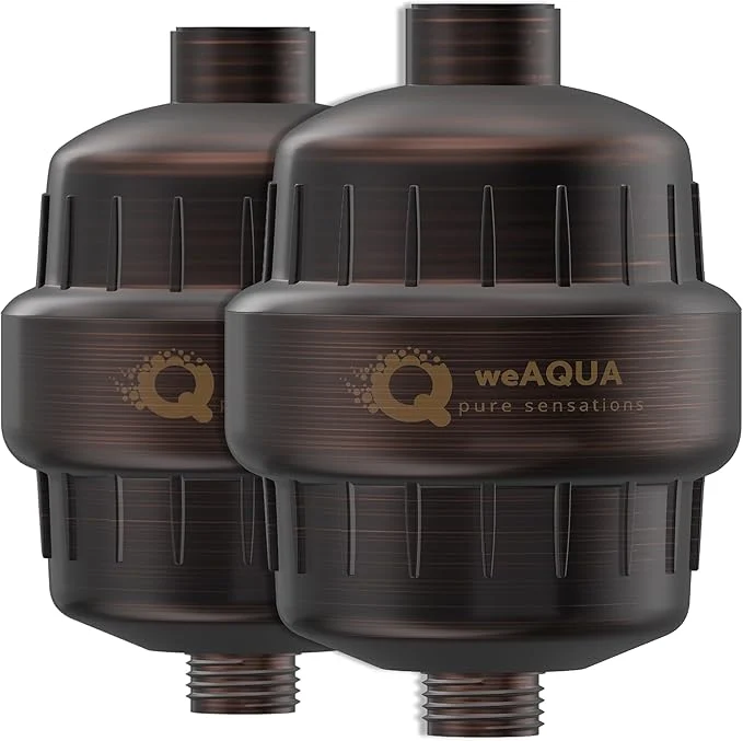 Environmentally Friendly weAQUA Heavy Duty Shower Filter Family 2 PACK – 99 Removal Original Design