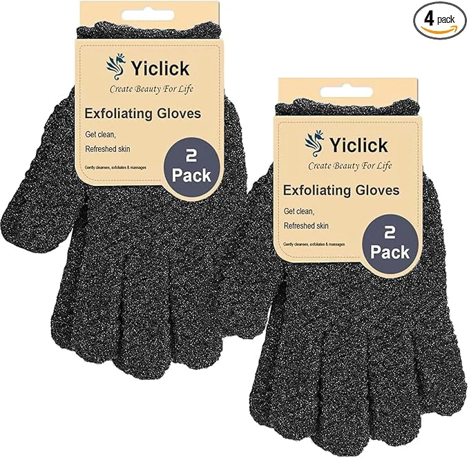 Outstanding Yiclick Heavy Exfoliating Gloves Exfoliating Body Scrubber Reliable