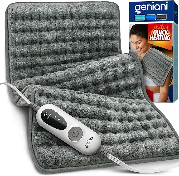 Innovative GENIANI Electric Heating Pad for Back Pain Cramps Relief Electric Throw Quality