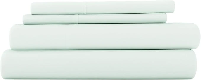 Refined Linen Market Brushed Microfiber Twin XL Sheet Set 3 Piece – Oeko-TEX Ultra Soft amp Wrinkle- – 16 quot Deep Pocket Sheets – Easy Care Twin XL Size – Mint Eco-Friendly