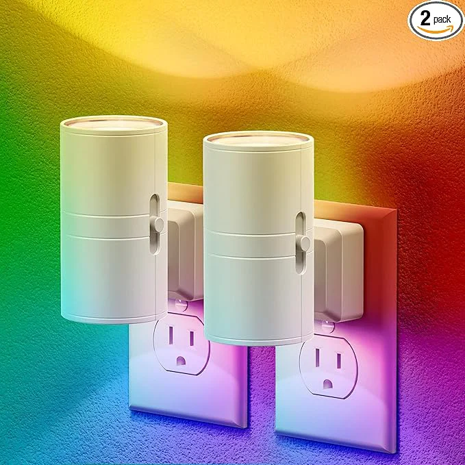 Selected JandCase Color Night Light LED Night Lights Plug into Wall Color Changing Organic