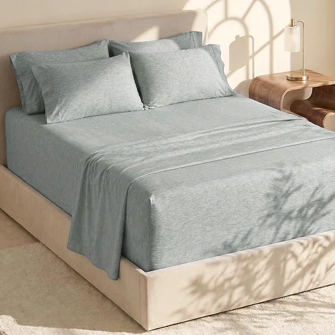 Sophisticated Hearth amp Harbor Bed Sheets Luxury Soft 6 Piece Bed Sheet Set Extra Deep Pocket Fitted Sheets Fits Mattress up to 21 quot Double Brushed Bedding Sheets amp Pillowcases Certified