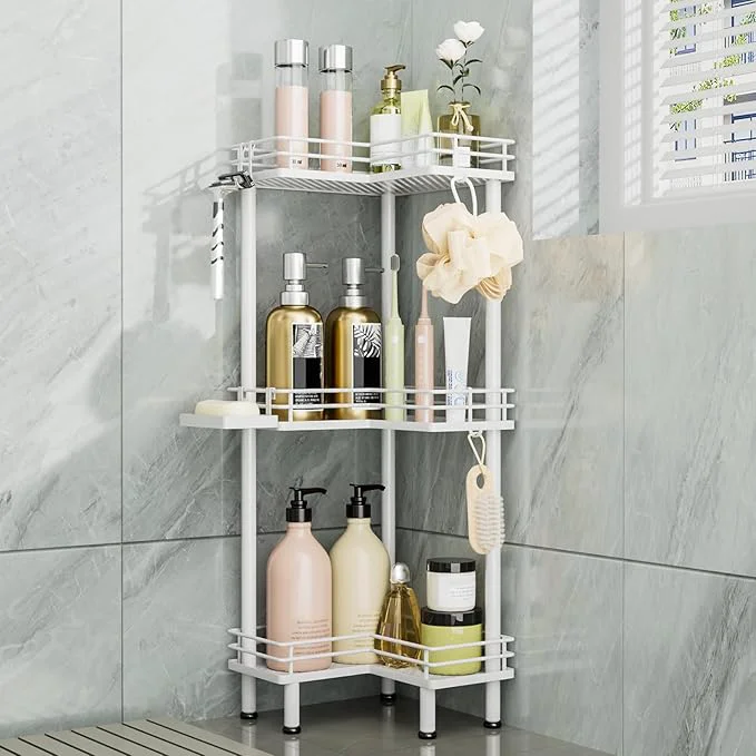Contemporary Consumest Corner Shower Caddy Standing Traditional