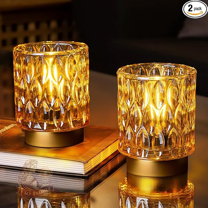 Certified Battery Operated Table Lamps Timer Mini Crystal Lamp Fast