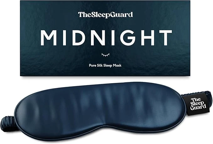 Minimalist TheSleepGuard Pure Silk Sleep Mask Light Blocking Travel Essentials. Eye Masks Smooth