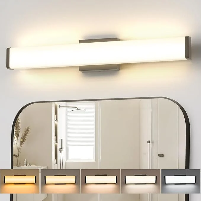 Authentic Amico Bathroom Vanity Light Over Mirror 32 inch Dimmable 5CCT Led Vanity Lights Effective