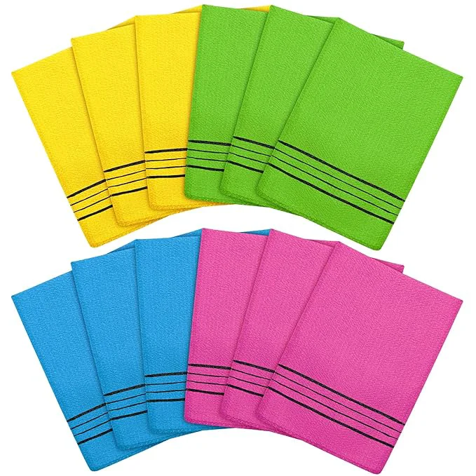 Long-Lasting Tatuo 12 Pieces Korean Exfoliating Mitt Glove Italy Towel Body Skin Scrubber First-Class