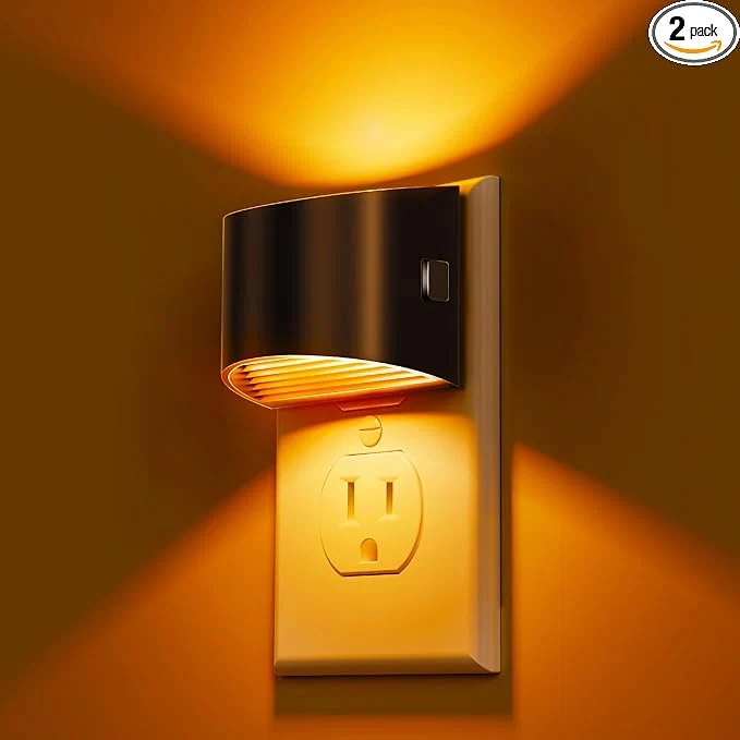 Genuine L LOHAS LED Night Light 2 Pack Night Lights Plug into Wall Dusk to Dawn Organic