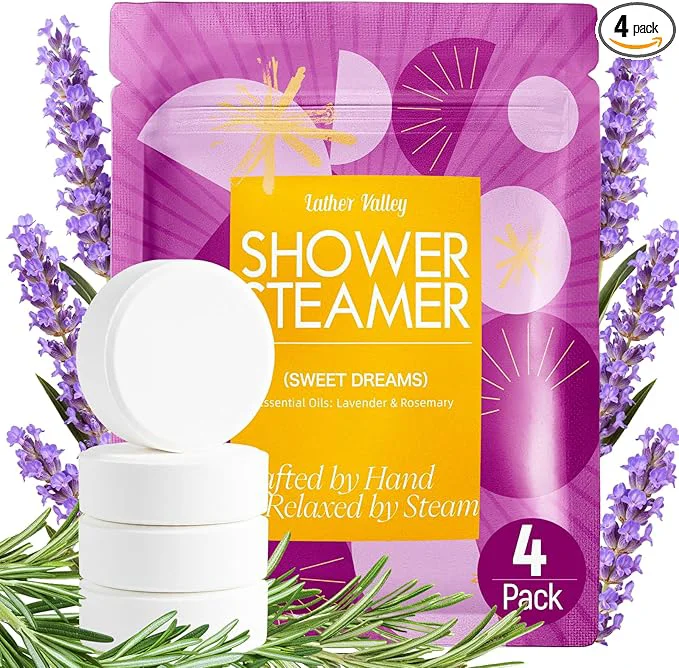 Elegant Shower Steamers Aromatherapy Natural Essential Oils Sleep Comfort Fine
