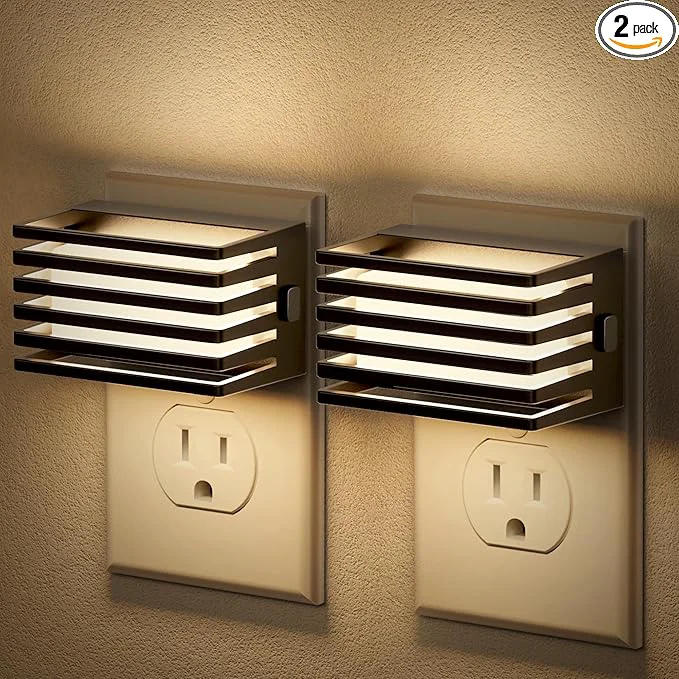 Natural JandCase LED Night Light Night Lights Plug into Wall Functional