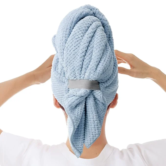 Organic Large Microfiber Hair Towel Wrap Traditional
