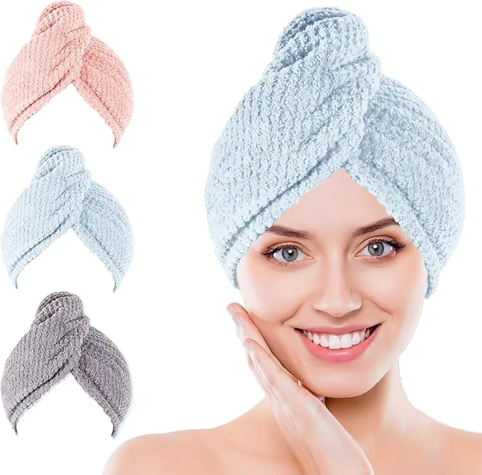 Smooth Microfiber Hair Towel for Women I Christmas Stocking Stuffer for Women Classic