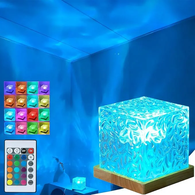 Trusted Aurora Ocean Wave Lights Projector No Wiring Touch Cube Color Changing Light Elite
