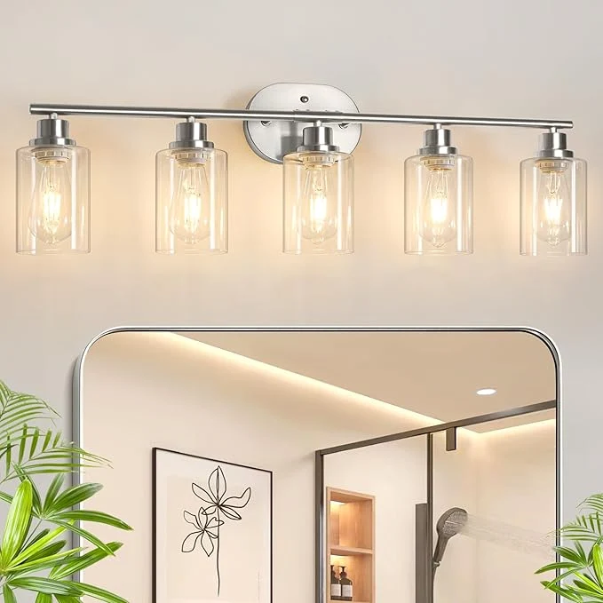 Classic Unicozin Bathroom Light Fixtures 5 Light Vanity Lights Crafted