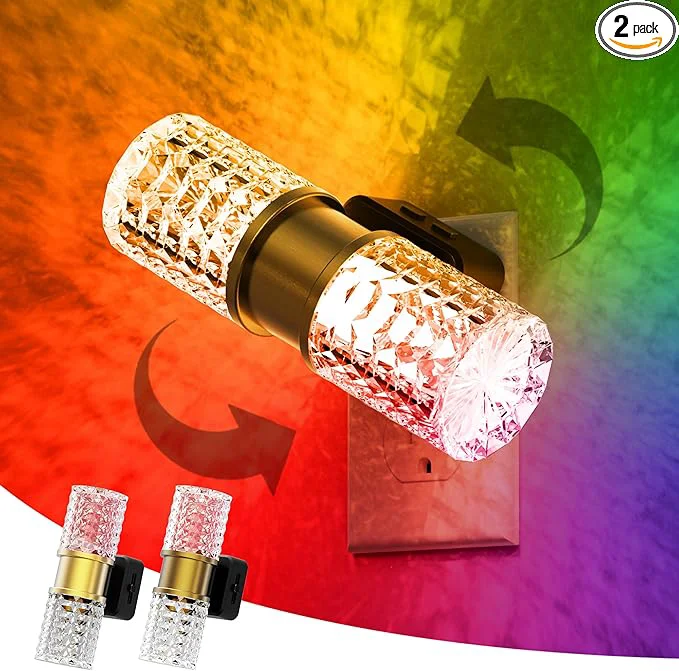 Premium L LOHAS LED Night Light Night Lights Plug into Wall 2 Pack 10-Color RGB First-Class