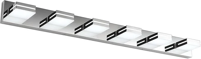 Innovative SineRise LED Modern Bathroom Vanity Light Fixtures Chrome Modern Acrylic Effective