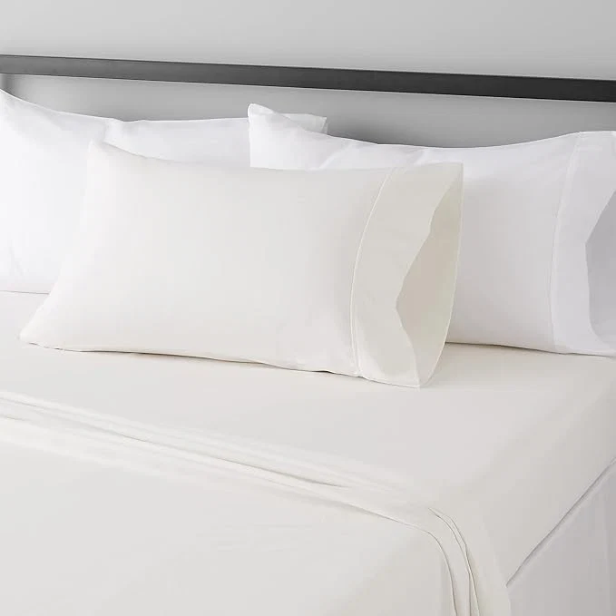 Elite Basics Lightweight Ultra-Soft Breathable Wrinkle Brushed Microfiber 3 Piece Bed Sheet Set with 14-Inch Deep Pockets Twin XL Cream Solid Easy-to-Use