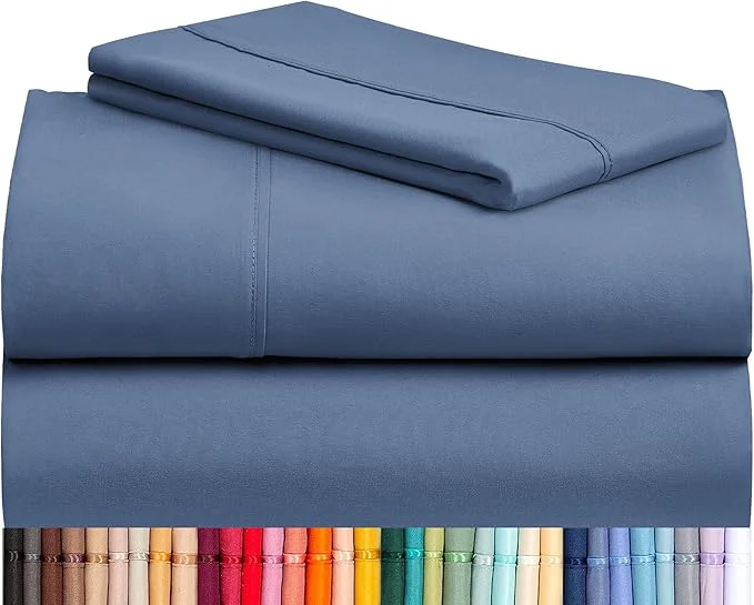 Safe LuxClub Twin XL Sheets – Soft Twin Bed Sheets for-Boys-and-Girls-3 PC Deep Pockets 18 quot Eco Friendly Wrinkle -Kids-Fitted Sheets Machine Washable Hotel Bedding Silky Soft – Oxford Twin XL Genuine