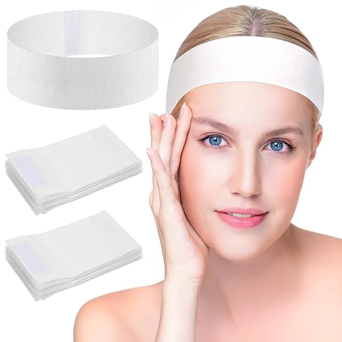 Reliable Sublaga 40 Pack Spa Headband for Women Disposable Skincare Headbands for Trendy