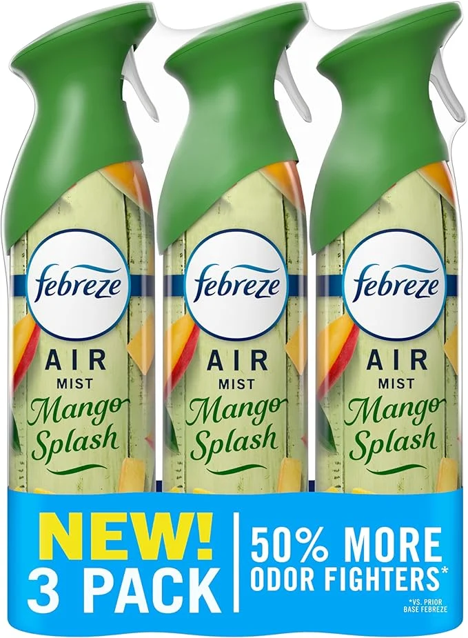 Minimalist Febreze Air Mist Air Freshener Spray Odor Fighting Room Spray Deodorizer Dependable