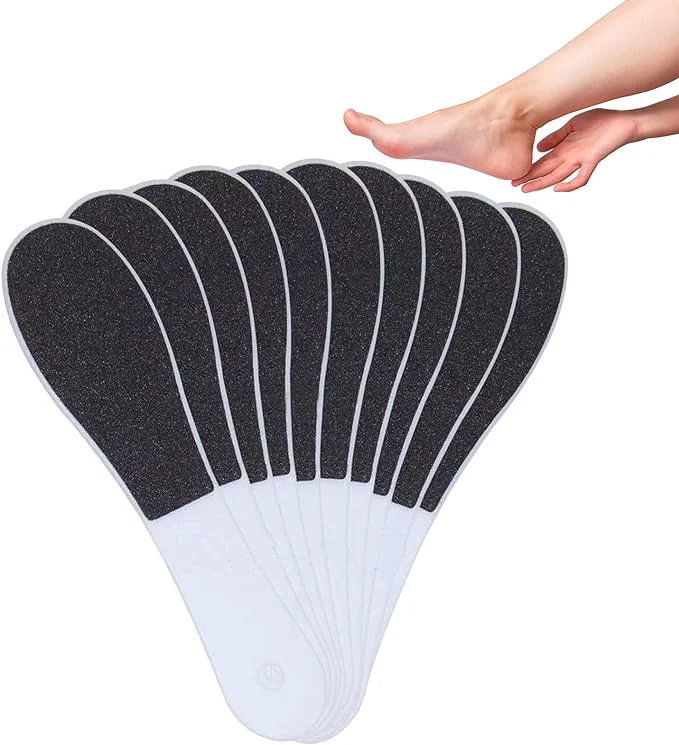 Trusted 10 Pack Foot File Professional Foot Callus Remover Sandpaper Pedicure Tools Minimalist