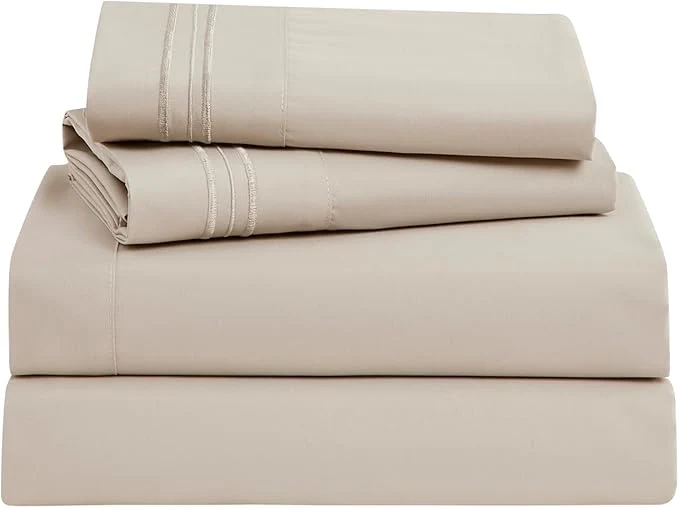 Dependable Clara Clark Bed Sheets Premier 1800 Series Bed Sheet Set Deep Pocket Wrinkle Fade Stain Resistant Luxury Soft Bedding Sheets amp Pillowcases Split King Linen Effective