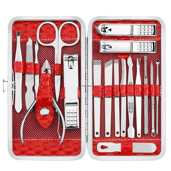 Comfortable Cute Manicure Set for Women Nail Clipper Grooming Kit for Teen Girls Versatile