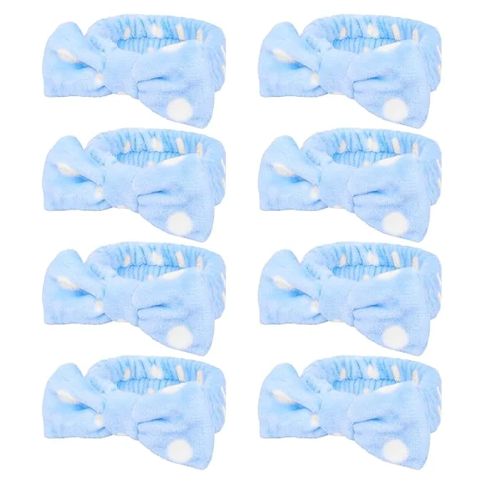Eco-Friendly Semato 8 Pcs Blue Dot Bachelorette Party Favor Set Bridesmaid Headband Skincare Organic